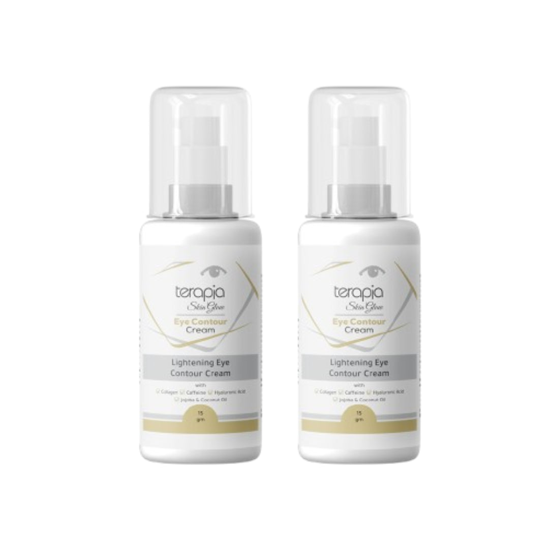 2 x Eye Contour Cream Reduces Dark Circles with Hyaluronic Acid 15 gm