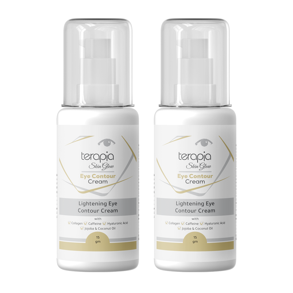 2 x Eye Contour Cream Reduces Dark Circles with Hyaluronic Acid 15 gm