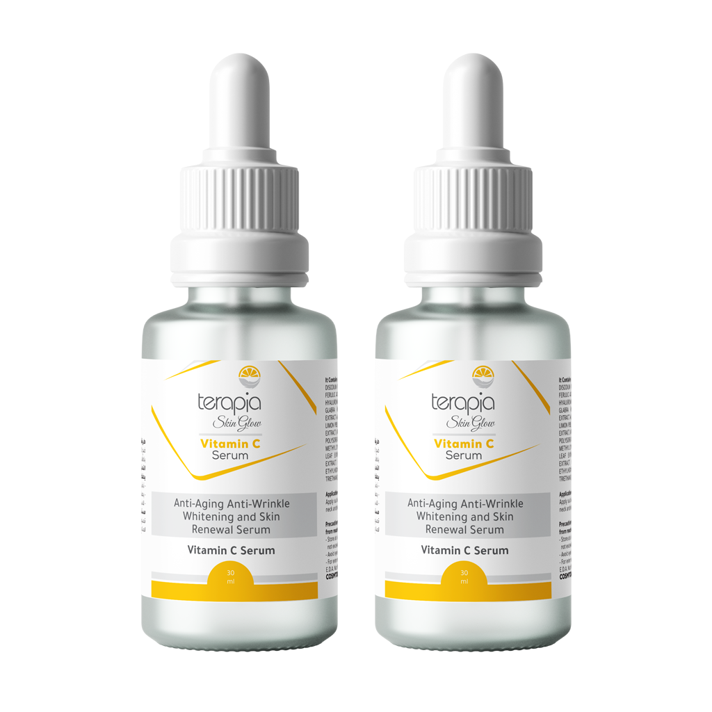 2 x Vitamin C Serum Anti-Dark Spots, Anti-Aging and Brightening 30 ml